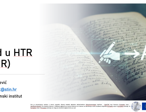 Predavanje o osnovama HTR-a na Filozofskome fakultetu