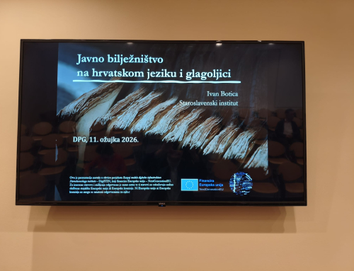 Predavanje u Društvu prijatelja glagoljice