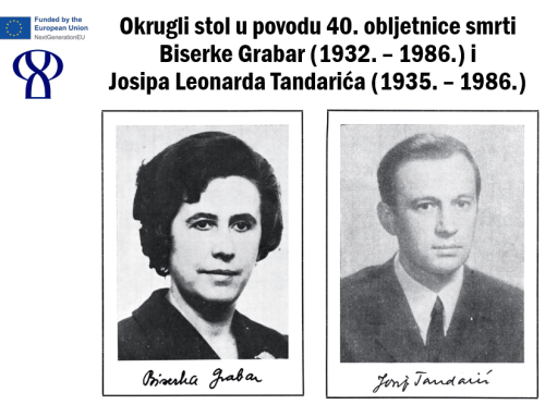 Održan okrugli stol u spomen Biserki Grabar i Josipu Leonardu Tandariću